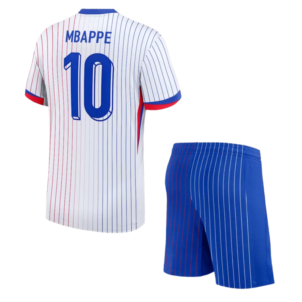 Kids MBAPPE #10 France Away Soccer Jersey Kit 2024