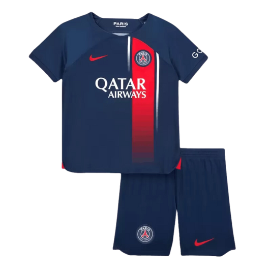 Kids MESSI #30 PSG Home Soccer Jersey Kit 2023/24