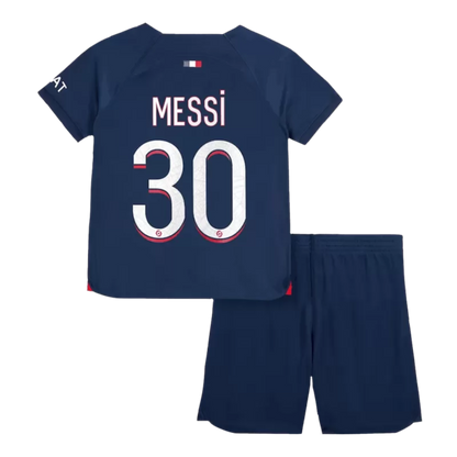 Kids MESSI #30 PSG Home Soccer Jersey Kit 2023/24