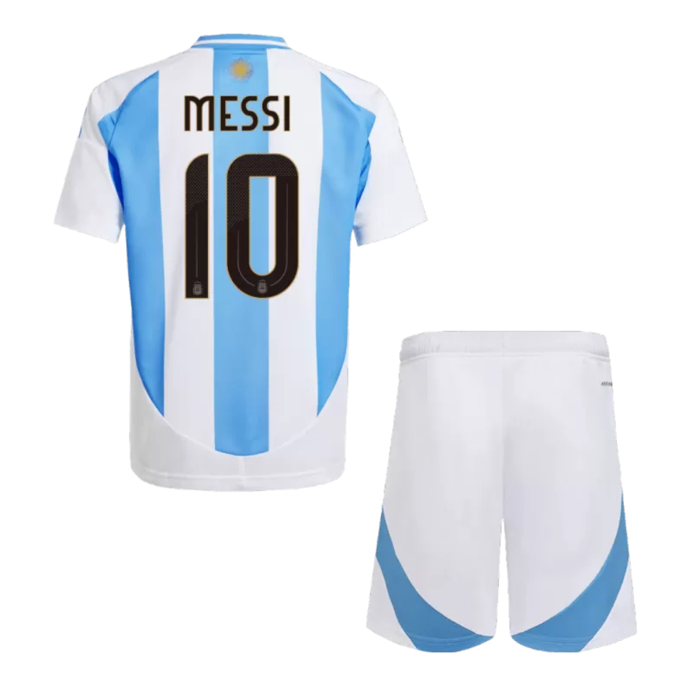 Kids MESSI #10 Argentina Home Soccer Jersey Kit 2024