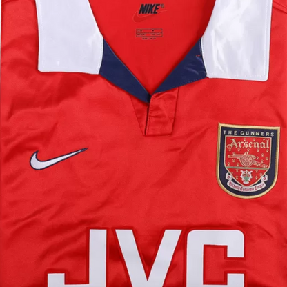 Retro 1998/99 Arsenal Home Soccer Jersey - Goal Digger Jerseys | Authentic Soccer Jerseys High Quality