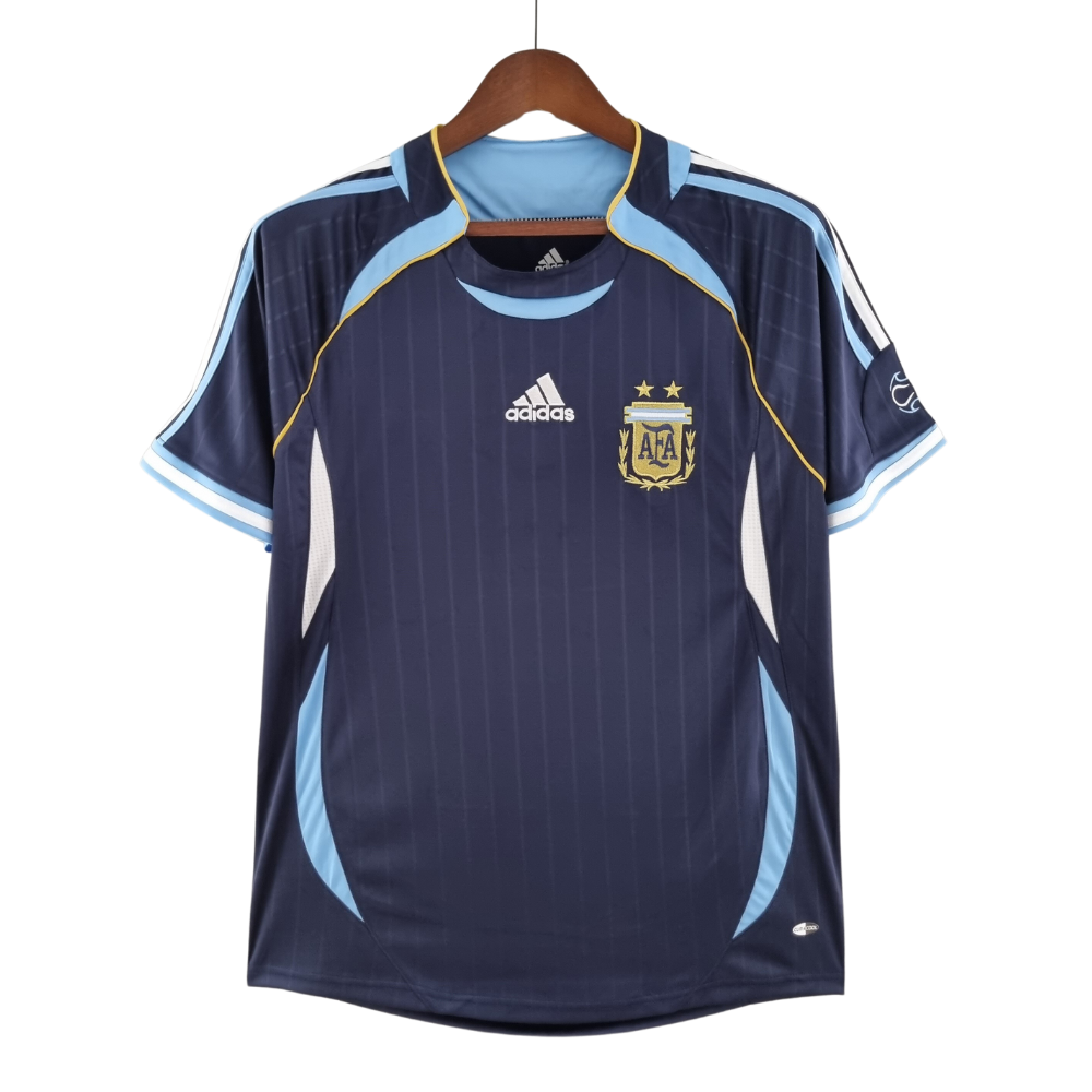 Retro 2006 Argentina Away Soccer Jersey - Goal Digger Jerseys | Authentic Soccer Jerseys High Quality