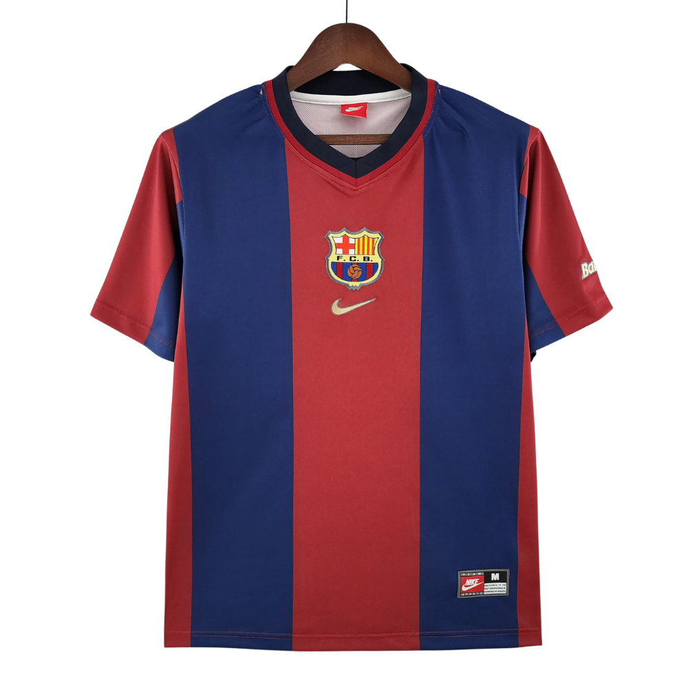 Retro 1998/99 Barcelona Home Soccer Jersey - Goal Digger Jerseys | High Quality Football Kits