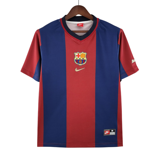 Retro 1998/99 Barcelona Home Soccer Jersey - Goal Digger Jerseys | High Quality Football Kits