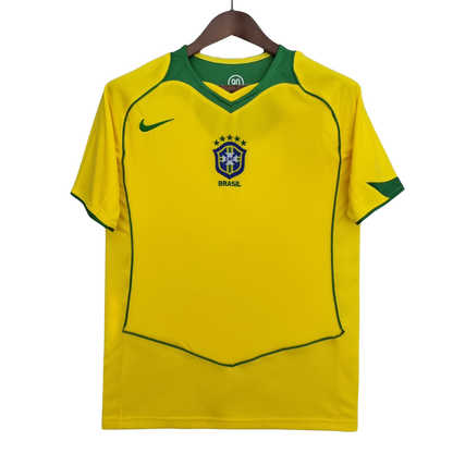 Retro 2004/06 Brazil Home Soccer Jersey (Size M) - Ready To Ship - Goal Digger Jerseys | High Quality Football Kits | Soccer Jerseys