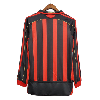 Retro 2006/07 AC Milan Home Long Sleeve Soccer Jersey (Size S) - Ready To Ship - Goal Digger Jerseys | High Quality Football Kits | Soccer Jerseys