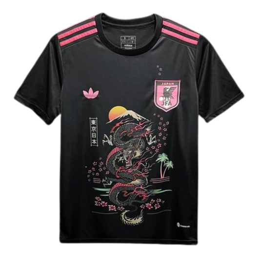 Japan Sakura Dragon Edition Black Soccer Jersey 2023/24 (Size S) - Ready To Ship - Goal Digger Jerseys | High Quality Football Kits | Soccer Jerseys