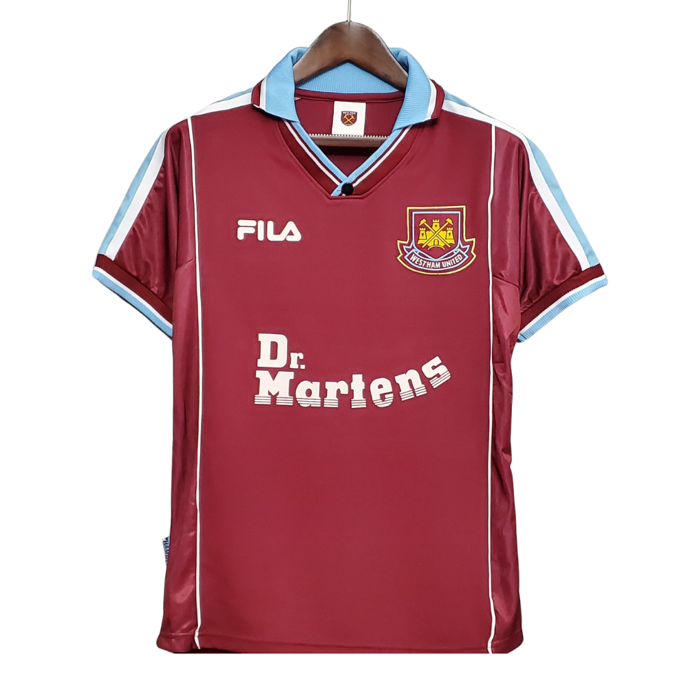 Retro 99/01 West Ham United Home Soccer Jersey (Size L) - Ready To Ship - Goal Digger Jerseys | High Quality Football Kits | Soccer Jerseys