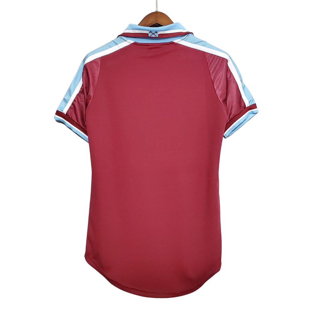 Retro 99/01 West Ham United Home Soccer Jersey (Size L) - Ready To Ship - Goal Digger Jerseys | High Quality Football Kits | Soccer Jerseys