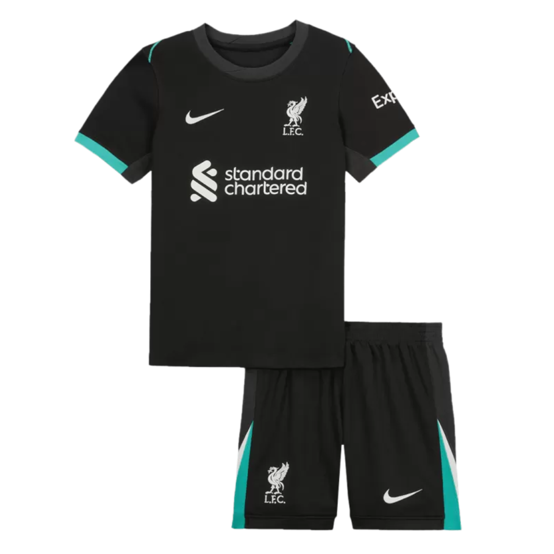 Kid's Liverpool Away Soccer Jersey Kit 2024/25