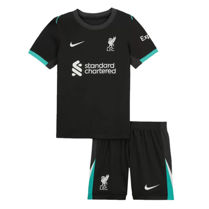 Kid's Liverpool Away Soccer Jersey Kit 2024/25