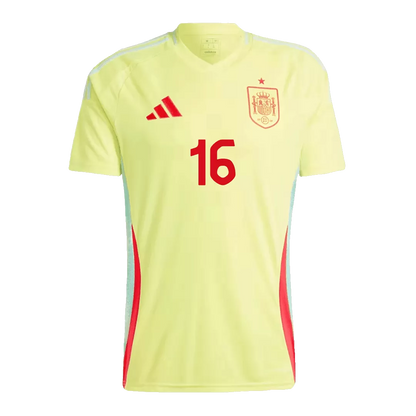 RODRIGO #16 Spain Away Soccer Jersey Euro 2024 - Goal Digger Jerseys | Authentic Soccer Jerseys High Quality