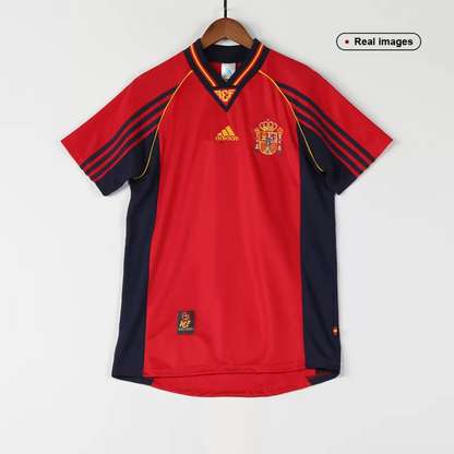 Retro 1998 Spain Home Soccer Jersey - Goal Digger Jerseys | Authentic Soccer Jerseys High Quality