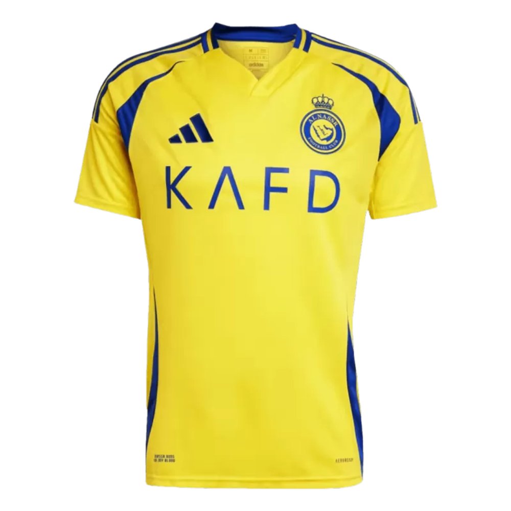 Al Nassr Home Soccer Jersey 2024/25 - Goal Digger Jerseys - free shipping - authentic