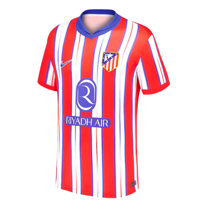 Atletico Madrid Home Soccer Jersey 2024/25 - Goal Digger Jerseys - free shipping - authentic