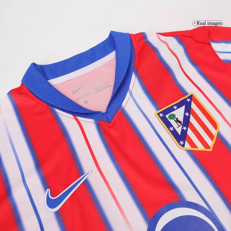 Atletico Madrid Home Soccer Jersey 2024/25 - Goal Digger Jerseys - free shipping - authentic