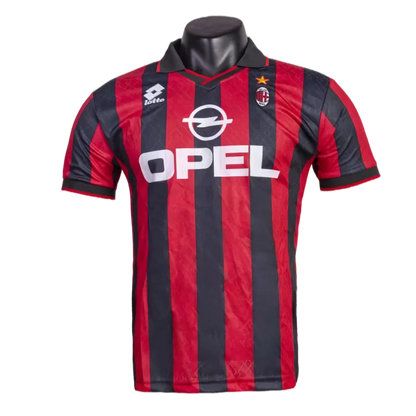 Retro 1995/96 AC Milan Home Soccer Jersey - Goal Digger Jerseys | Authentic Soccer Jerseys High Quality