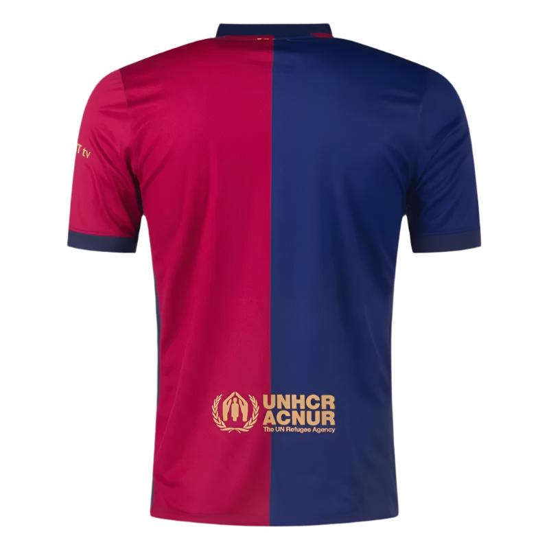 Barcelona Home Soccer Jersey 2024/25 - COLDPLAY - Goal Digger Jerseys - free shipping - authentic