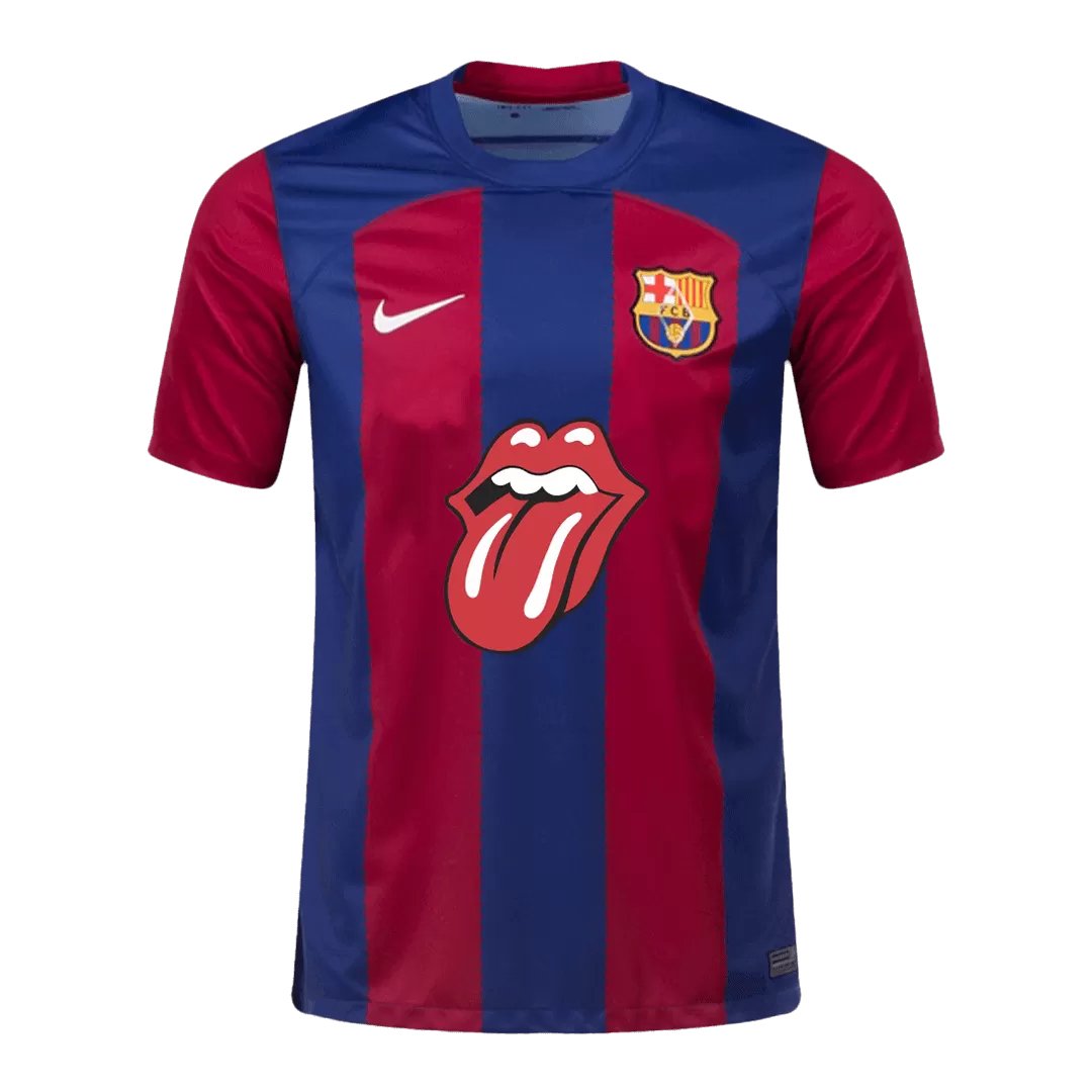 Barcelona x Rolling Stones Jersey 2023/24 - Goal Digger Jerseys - free shipping - authentic