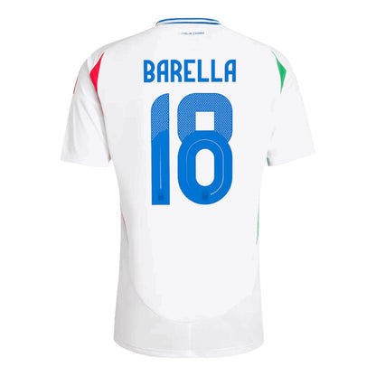 BARELLA #18 Italy Away Soccer Jersey Euro 2024 - Goal Digger Jerseys - free shipping - authentic