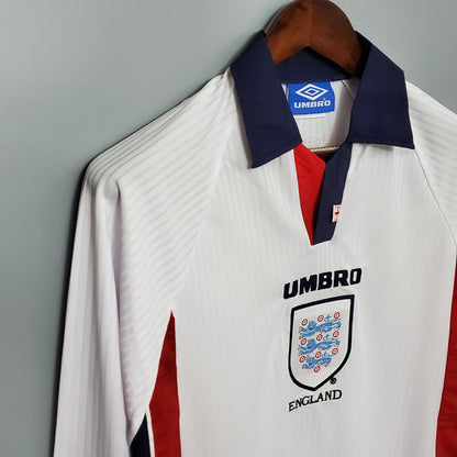 Retro England 1998 Home Jersey Longsleeves - Goal Digger Jerseys | Authentic Soccer Jerseys High Quality