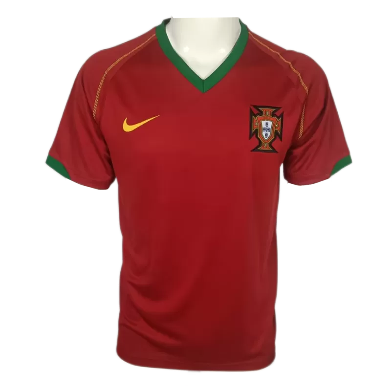 Retro 2006 Portugal Home Soccer Jersey - Goal Digger Jerseys | Authentic Soccer Jerseys High Quality