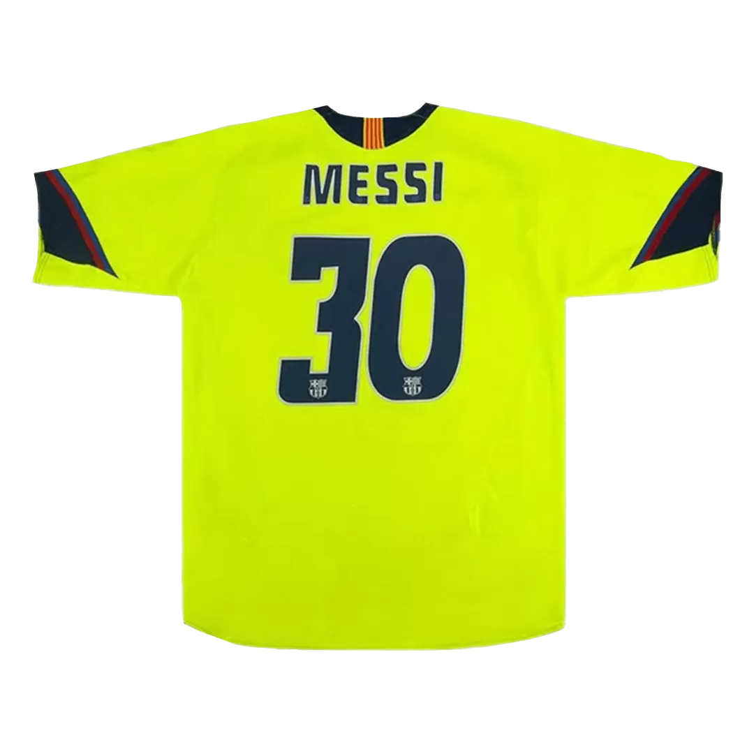 Retro MESSI #30 2005/06 Barcelona Away Soccer Jersey - Goal Digger Jerseys | Authentic Soccer Jerseys High Quality