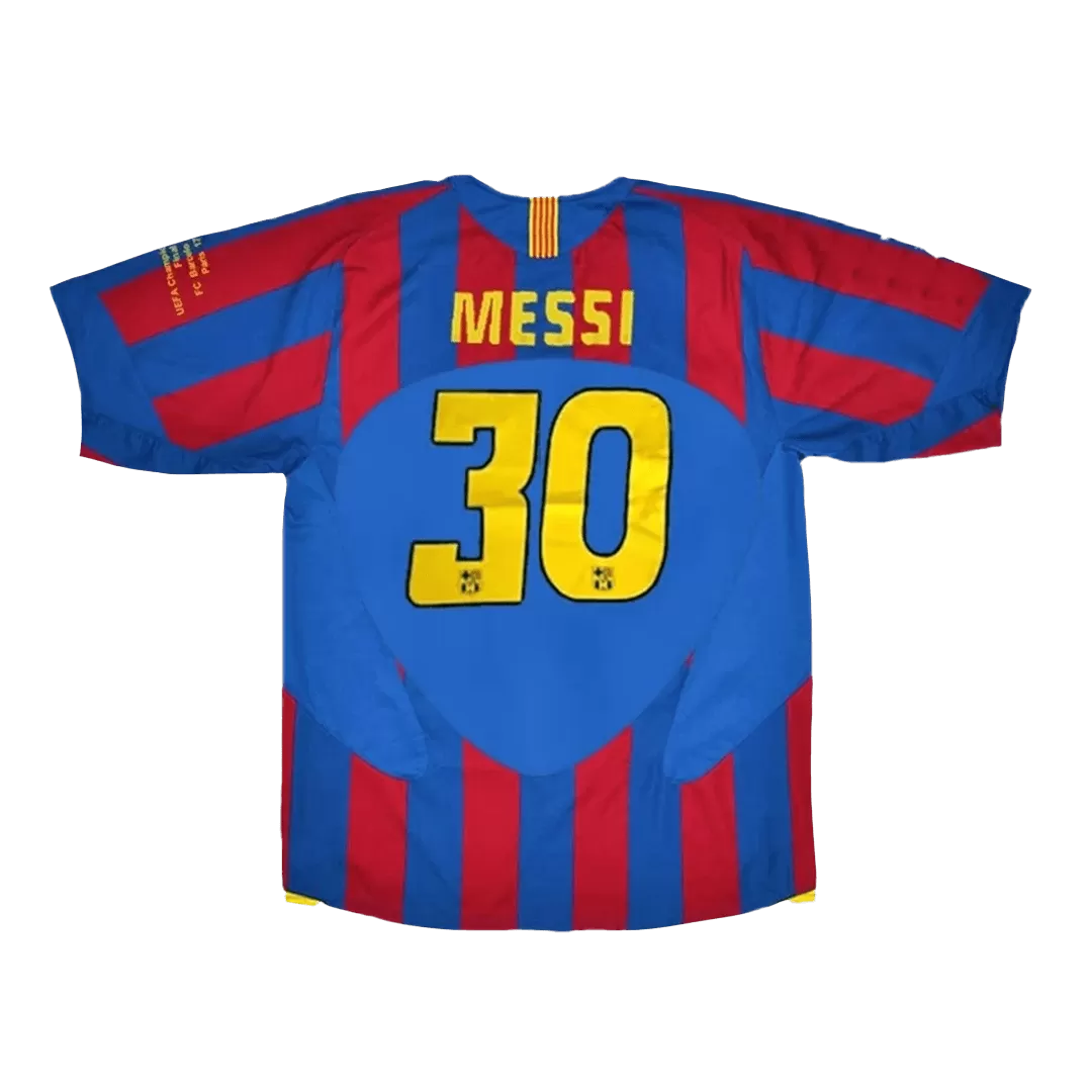 Retro MESSI #30 2005/06 Barcelona Home Soccer Jersey - UCL Final - Goal Digger Jerseys | Authentic Soccer Jerseys High Quality