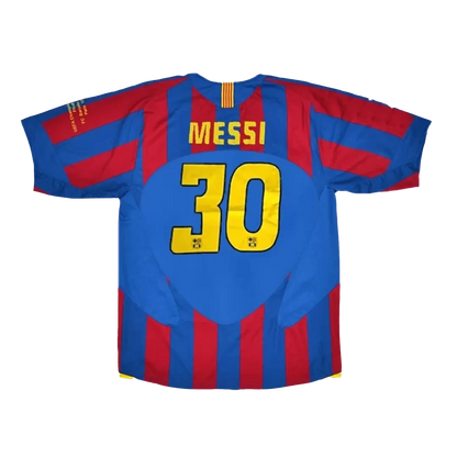 Retro MESSI #30 2005/06 Barcelona Home Soccer Jersey - UCL Final - Goal Digger Jerseys | Authentic Soccer Jerseys High Quality