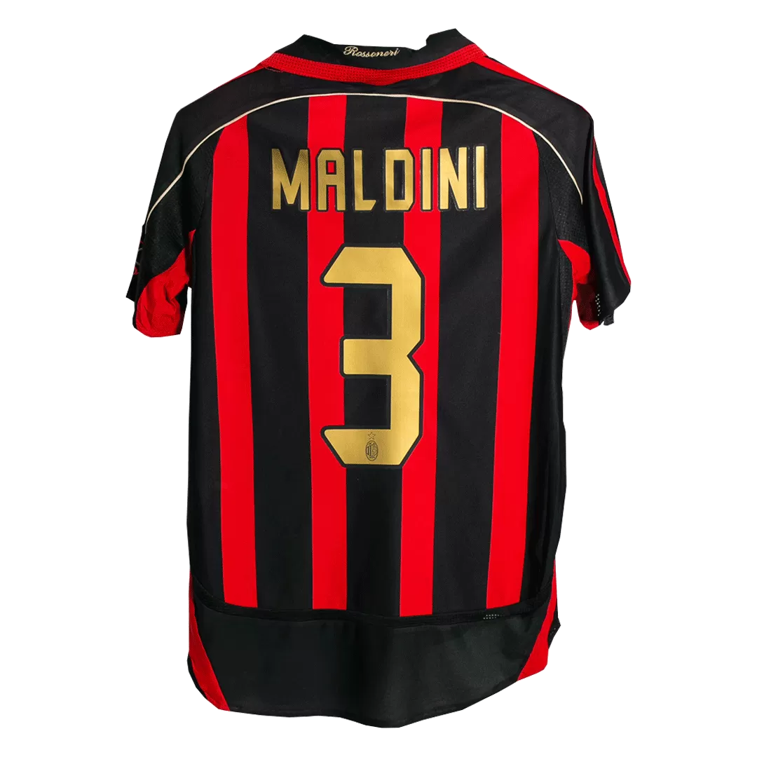 Retro MALDINI #3 2006/07 AC Milan Home Soccer Jersey - Goal Digger Jerseys | Authentic Soccer Jerseys High Quality