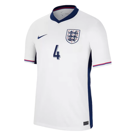 RICE #4 England Home Soccer Jersey Euro 2024 - Goal Digger Jerseys | Authentic Soccer Jerseys High Quality