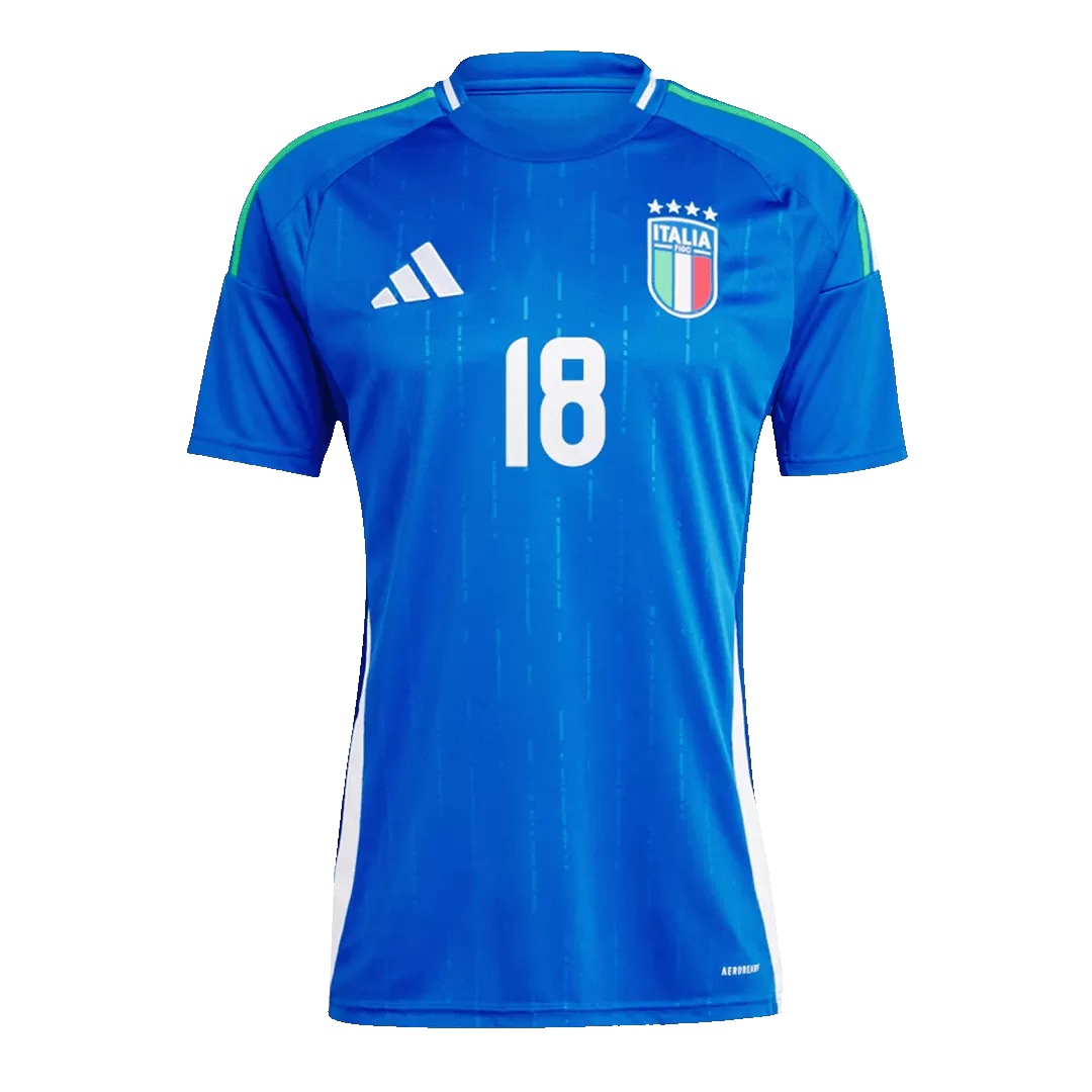 BARELLA #18 Italy Home Soccer Jersey Euro 2024 - Goal Digger Jerseys | Authentic Soccer Jerseys High Quality