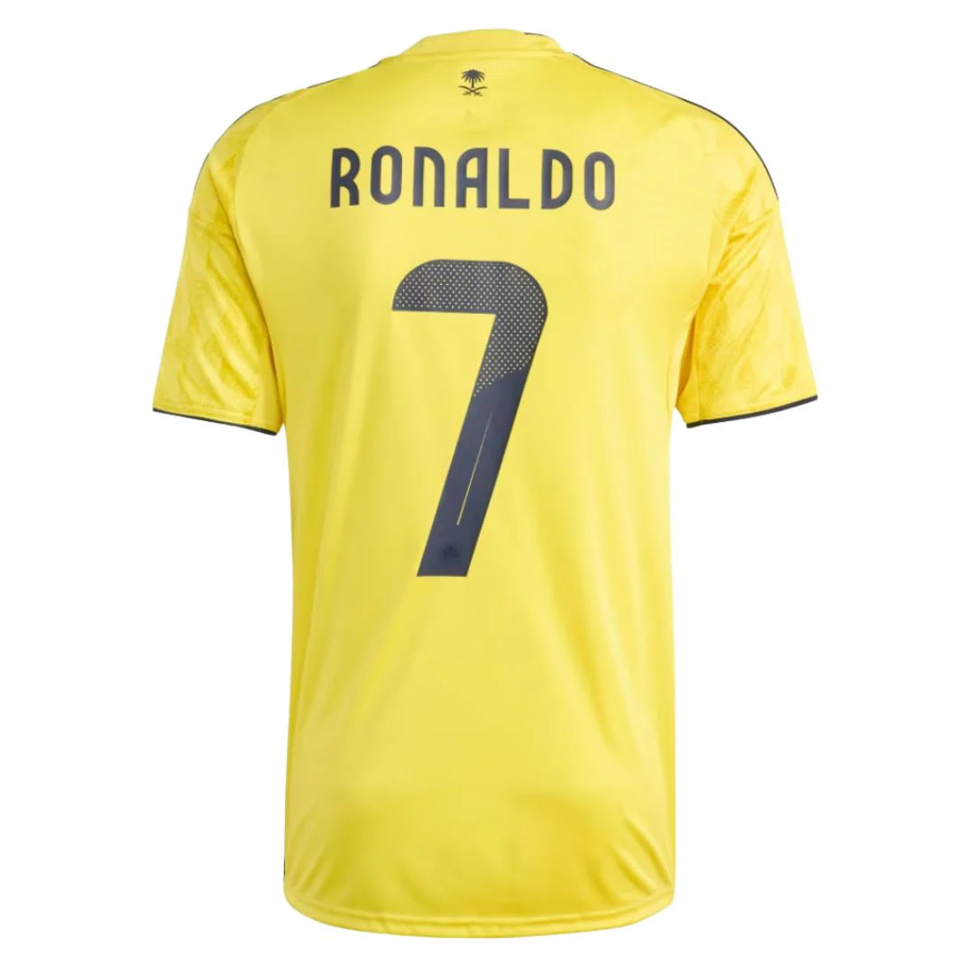 (Ready To Ship) Kids Al Nassr Home Soccer Jersey #7 RONALDO 2025/26 - Goal Digger Jerseys | High Quality Football Kits | Free Shipping
