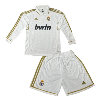 Kids Real Madrid Home 2011/2012 Longsleeve Kit