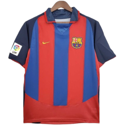 Retro 2003/04 FC Barcelona Home Soccer Jersey