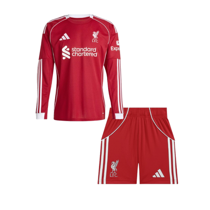 Kids Liverpool FC Home Longsleeve Kit 25/26