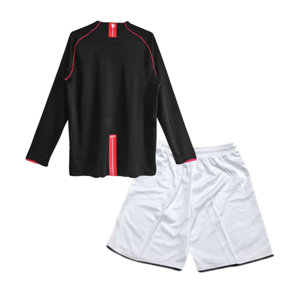 Kids Manchester United Away 2007/08 Longsleeve Kit