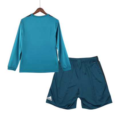 Kids Real Madrid Away 2017/18 Lognsleeve Kit