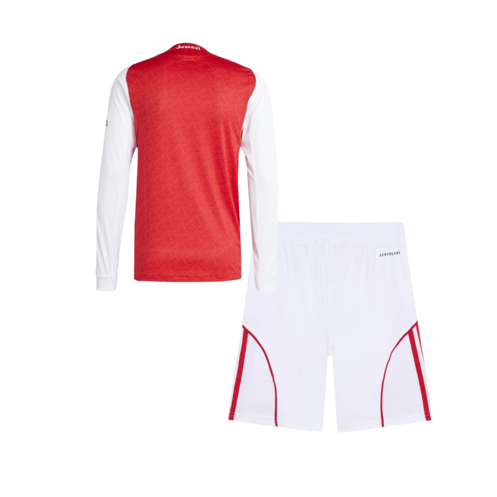 Kids Arsenal 2025/26 Home Longsleeve Kit