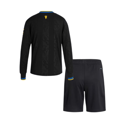 Kids Manchester United Third 2025/26 Longsleeve Kit