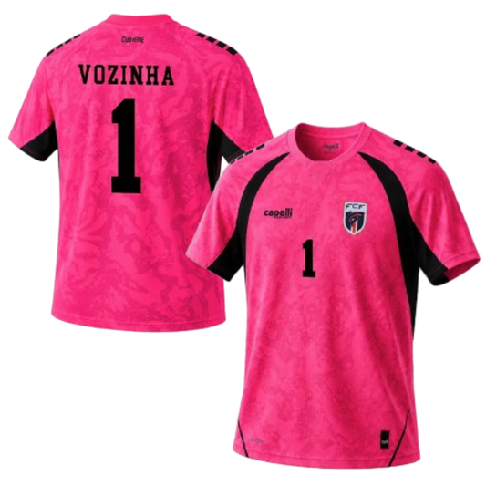 Cape Verde Pink Jersey 2026 Goalkeeper Jersey VOZINHA #1