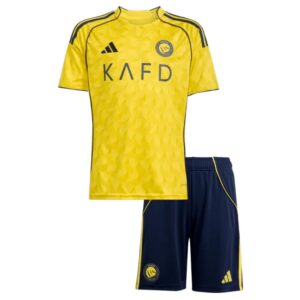 (Ready To Ship) Kids Al Nassr Home Soccer Jersey #7 RONALDO 2025/26 - Goal Digger Jerseys | High Quality Football Kits | Free Shipping