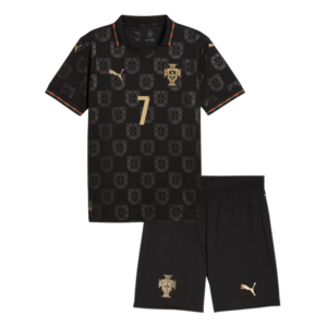 (Ready To Ship) Kids Portugal Special Edition Eusébio Jersey Kit 2026 RONALDO 7