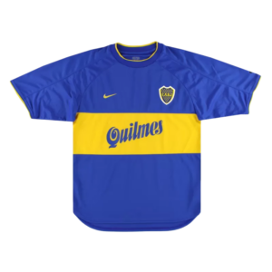 Retro 2000/01 Boca Juniors Home Soccer Jersey