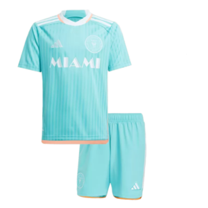 Kids Inter Miami CF Third Away Soccer Jersey Kit(Jersey+Shorts 2024