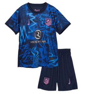 Kids Atletico Madrid Third Away Soccer Jersey Kit(Jersey+Shorts) 2024/25