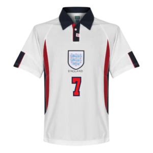 Retro BECKHAM #7 1998 England Home Jersey - Goal Digger Jerseys | High Quality Football Kits | Free Shipping