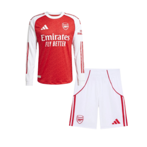 Kids Arsenal 2025/26 Home Longsleeve Kit