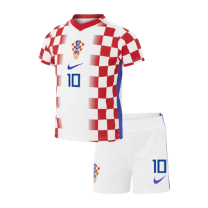 Kid's MODRIĆ #10 Croatia Home Soccer Jersey Kit(Jersey+Shorts) 2026