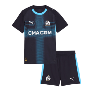 Kid's Marseille Away Soccer Jersey Kit(Jersey+Shorts) 2025/26